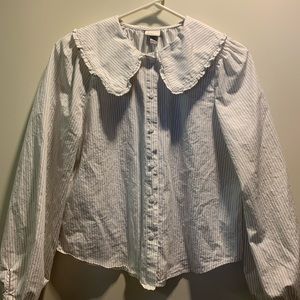 Pinstriped Blouse XS